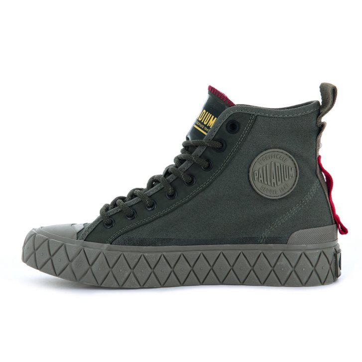 Dámské Tenisky Palladium Palla Ace Supply Mid High Tops Zelene | CZ YFW-15M